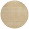 Homeroots 8' Gold And Ivory Round Chevron Washable Indoor Outdoor Area Rug 612258 - alternate 4