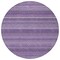 Homeroots 8' Lavender And Purple Round Striped Washable Indoor Outdoor Area Rug 610602 - alternate 4