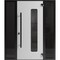 Vdomdoors Front Exterior Aluminum Door Ronex0511 Bronze Oak Prehung Entry Steel Metal Modern Painted RONEX0511EXD-BRW-W12+36+12xH80-RH-I - alternate 1