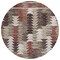 Homeroots 8' Brown And Ivory Round Southwestern Washable Indoor Outdoor Area Rug 587340 - alternate 1
