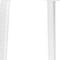 Homeroots Set of Four 30" White Faux Rattan Heavy Duty Plastic Low Back Outdoor Bar Height Chairs 565349 - alternate 3