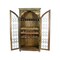 Homeroots 42in Brown Solid Wood Frame Curio Cabinet With One Shelf 489033 - alternate 2