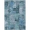 Homeroots 8' X 10' Blue And Ivory Abstract Washable Indoor Outdoor Area Rug 630768 - alternate 4