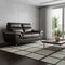 Homeroots 69in Brown And Silver Faux Leather Love Seat 329488 - alternate 3