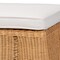 Bali & Pari Palm Scallop Natural Rattan Ottoman, Rectangle 259-14089-ZORO - alternate 3