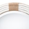 Bali & Pari Makya Round Woven Rope Mirror - Mirror with White Fabric and Woven Jute Accents for Wall Decor 259-14226-ZORO - alternate 3