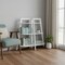 Homeroots 47" White Six Tier Etagere Bookcase 489810 - alternate 2