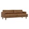 Homeroots 76" Brown Leather Sofa 640999 - alternate 5