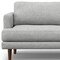 Homeroots 76" Gray Fabric Sofa With Brown Legs 640978 - alternate 2