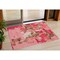 Homeroots 3' X 5' Coral Pink And Brown Abstract Washable Indoor Outdoor Area Rug 599556 - alternate 1
