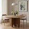 Homeroots 59" Brown Solid Wood Pedestal Base Round Top Dining Table 604027 - alternate 3