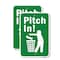 Signmission Pitch In, Heavy-Gauge Aluminum Rust Proof Parking Sign, 18" x 24", A-1824-24888 A-1824-24888 - alternate 1