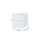 Homeroots 12" White Fabric Metal And Wood Two Drawer Dresser 635730 - alternate 3