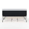 Martha Stewart Britta King Upholstered Platform Bed w/Rounded Headboard, Piped Detailing/Cushioned Siderails, Gray TW-3WDB01-K-GY-MS - alternate 3
