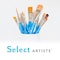 Princeton Select Artiste Angle Shader Brush, Synthetic, Short Handle Mixed Media, Size 1/2 inch, 3PK P3750AS050 - alternate 3