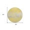 Homeroots 8' Yellow And Gold Round Abstract Washable Indoor Outdoor Area Rug 609470 - alternate 3