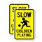 Signmission Slow Children Playing, 12'' X 18'' 2 Signs, Heavy Gauge Aluminum, 2PK A-1218-2PACK-2937 - alternate 1
