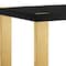 Homeroots 95" Black and Gold Wood and Stainless Steel Dining Table 534368 - alternate 4