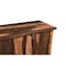 Homeroots 72in Dark Brown Solid Wood Live Edge Sideboard with Six Doors 521370 - alternate 3