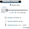 Kable Kontrol Numbered Write-On Flag Zip Tie Tags, 6in L, 60 Lbs Strength, 100 Pcs, Blue, 100PK CTWOS-NF-6-60-BL - alternate 2