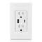 Leviton USB Receptacle, 15 A, White T5634-W - alternate 3