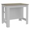 Homeroots White and Brown 41in Kitchen Island With Storage 474098 - alternate 2