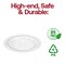 Smarty Had A Party Clear Floral Round Disposable Plastic Dinnerware Value Set, 240PK 729-VP-CASE - alternate 3