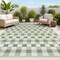 Jonathan Y Darcy Traditional Geometric Bold Gingham Green/Cream 8 ft. x 10 ft. Indoor/Outdoor Area Rug TSN201E-8 - alternate 1
