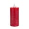 Homeroots 5" Red Flameless Pillar Candle 517689 - alternate 1