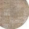 Homeroots 8' Beige And Taupe Round Abstract Washable Indoor Outdoor Area Rug 615496 - alternate 2