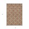 Homeroots 3' X 5' Brown Copper And Beige Geometric Washable Indoor Outdoor Area Rug 594737 - alternate 2