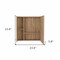 Homeroots 24" Natural Wood Floating Double Door Bathroom Vanity And Medicine Cabinet With Mirror 543583 - alternate 2