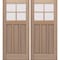 Doornmore CRF-P3G4, 74.5" x 82" ( 2x36" Door) Left Hand, Mahogany SDL 4 Lite Exterior Door CRF-P3G4-SW-3680_2_LI - alternate 1