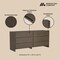 Manhattan Comfort Linda 72in Dresser in Walnut Brown (6-Drawer) DR011-BR - alternate 4