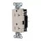 Hubbell Wiring Device-Kellems Straight Blade Receptacle, 5-20R, 20 A, 125V AC, 2 Pole, 3 Wire, Surface Mount, Grounded DR20STLA - alternate 2