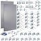 Triton Products 63 pc LocHook Assortment W/ (2) 24" W x 42-1/2" H Gray 18-Gauge Steel Square Hole Pegboards LB2-GKit - alternate 3