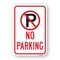 Signmission No Parking Within Pin No Parking Symbol, Heavy-Gauge Aluminum, 18" x 24", A-1824-24993 A-1824-24993 - alternate 1