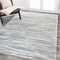 Jonathan Y Speer Abstract Linear Stripe Gray/Blue 4 ft. x 6 ft. Area Rug LUX106A-4 - alternate 2