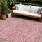 Homeroots 9' X 12' Blush And Ivory Abstract Washable Indoor Outdoor Area Rug 599698 - alternate 1