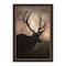 Homeroots Elk Sunrise Black Framed Print Wall Art 530014 - alternate 1