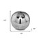 Homeroots 10" Silver Buffed Aluminum Decorative Orb 354596 - alternate 2