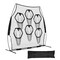 Vevor 8x8ft Football Trainer Throwing Net Portable Practice Net Improve QB Black DKS-8801B - alternate 1