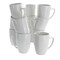 Elama Riley 12 Piece 12 Ounce Porcelain Mug Set in White EL-RILEY - alternate 1