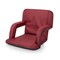 Picnic Time Family Of Brands Ventura Portable Reclining Stadium Seat, Burgundy 618-00-118-000-0 - alternate 1