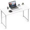 Yssoa Small Space 40 Inches Writing Desk with Headphone Hooks, Simple Wooden Design, Suitable for S FNDESKOFFICELITE47X20WHT - alternate 1