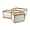 Happimess Fallon Modern Minimalist Handmade Wooden Metal Nesting Storage Baskets, White/Natural, 3PK BSK3005A-3SET - alternate 2