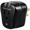 Monoprice Outlet Strip, Surge, Wall Tap, 5-15R, 5-15P, 0 ft., Black 15877 - alternate 1