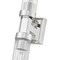 Z-Lite Beau 2 Light Wall Sconce, Polished Nickel/Clear Ribbed, 4.5 In W 740-2W-PN - alternate 2