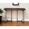 Homeroots 50" Black and Nickel Slate and Iron Distressed Double Pedestal Console Table 380247 - alternate 3