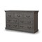 Homeroots 64" Gray Solid Wood Seven Drawer Double Dresser 554674 - alternate 4